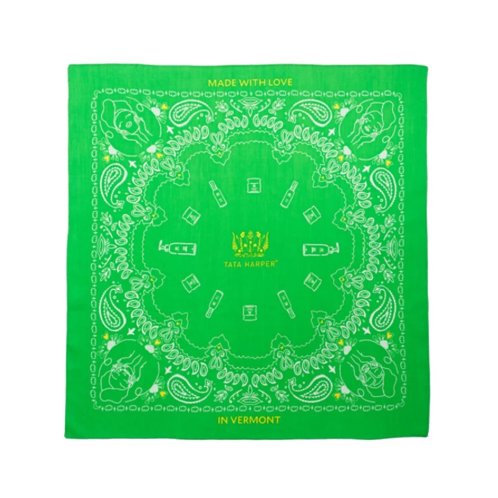 NWT Tata Harper Green Beauty Bandana